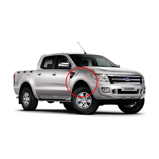 Ford Ranger Front Fender With Side Lamp Hole LH/RH 2012-2015 PAINTED MOONTLIGHT SILVER