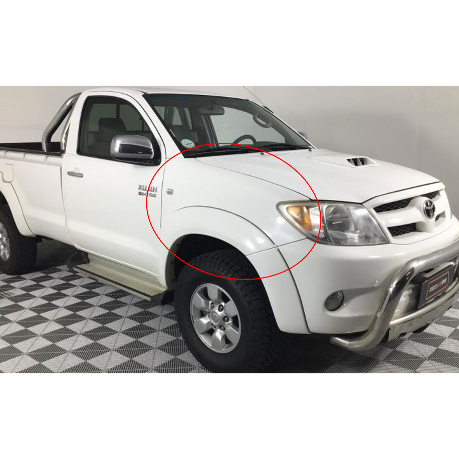Toyota Hilux PAINTED Front Fender LH/RH with Moulding Holes 2005-2011 SUPER WHITE