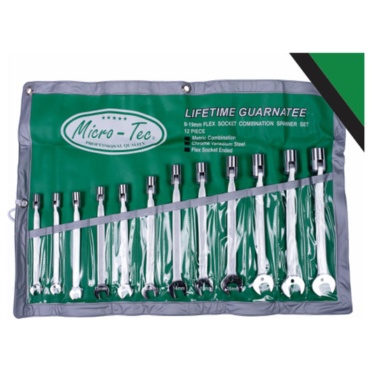 Flexible Socket Wrench Set 12 Pc