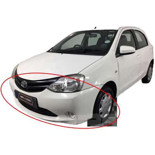 Toyota Etios Sedan/Hatch PAINTED Front Bumper 2012-2020