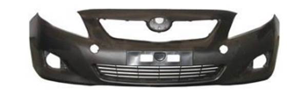 Toyota Corolla Front bumper with fog lamp holes 2008-2010