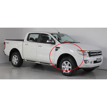 Ford Ranger Front Fender With Side Lamp Hole LH/RH 2012-2015 PAINTED FROZEN WHITE