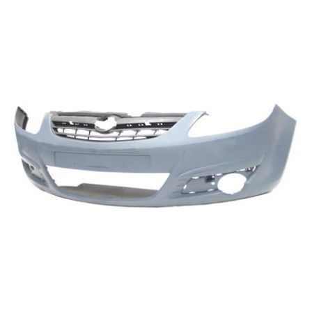 Opel Corsa Front Bumper With Fog Lamp Hole 2007-2013