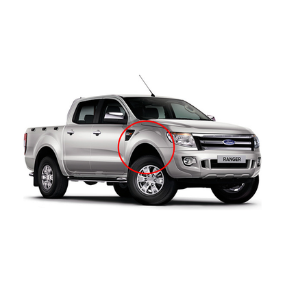 Ford Ranger Front Fender With Side Lamp Hole LH/RH 2012-2015 PAINTED MOONTLIGHT SILVER