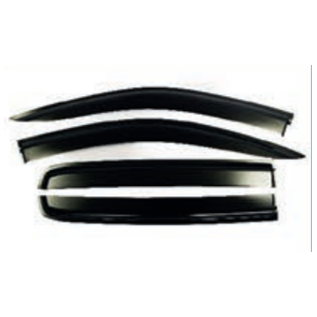 Toyota Hilux Wind Shield Set - Matt Black - 2016+