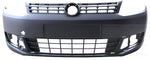 VW Caddy Front Bumper With Fog Lamp Hole 2010-2015