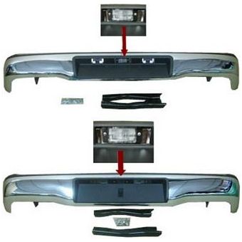 Toyota Hilux Rear Bumper Chrome 2011-2015