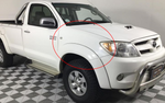 Toyota Hilux PAINTED Front Fender LH/RH with Moulding Holes 2005-2011 SUPER WHITE