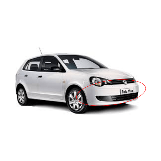 VW Polo Vivo PAINTED Front Bumper With Fog Lamp Hole 2010-2015 PURE WHITE