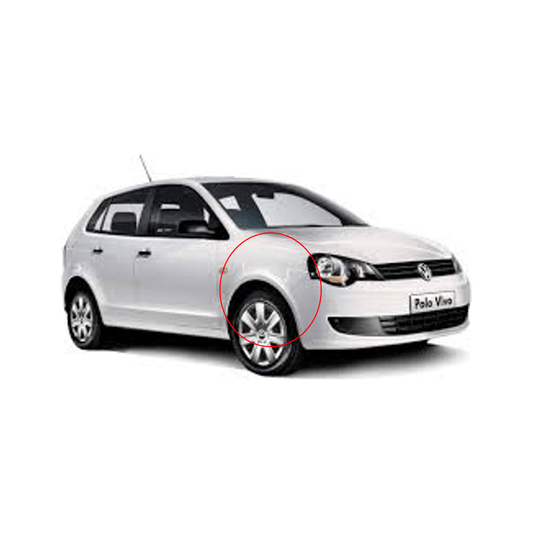 VW Polo Vivo PAINTED Front Fender Unit LH/RH 2010-2014 - PURE WHITE